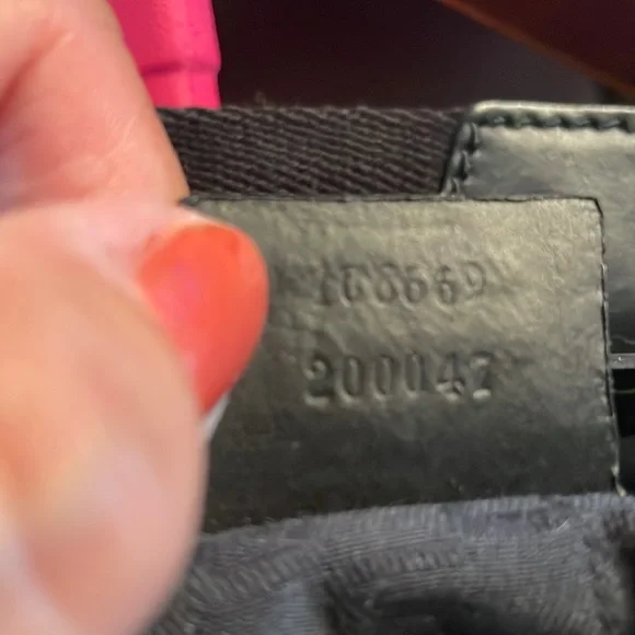 Gucci Half Moon Vintage Black Canvas Shoulder Bag GUC - Picture 6 of 11